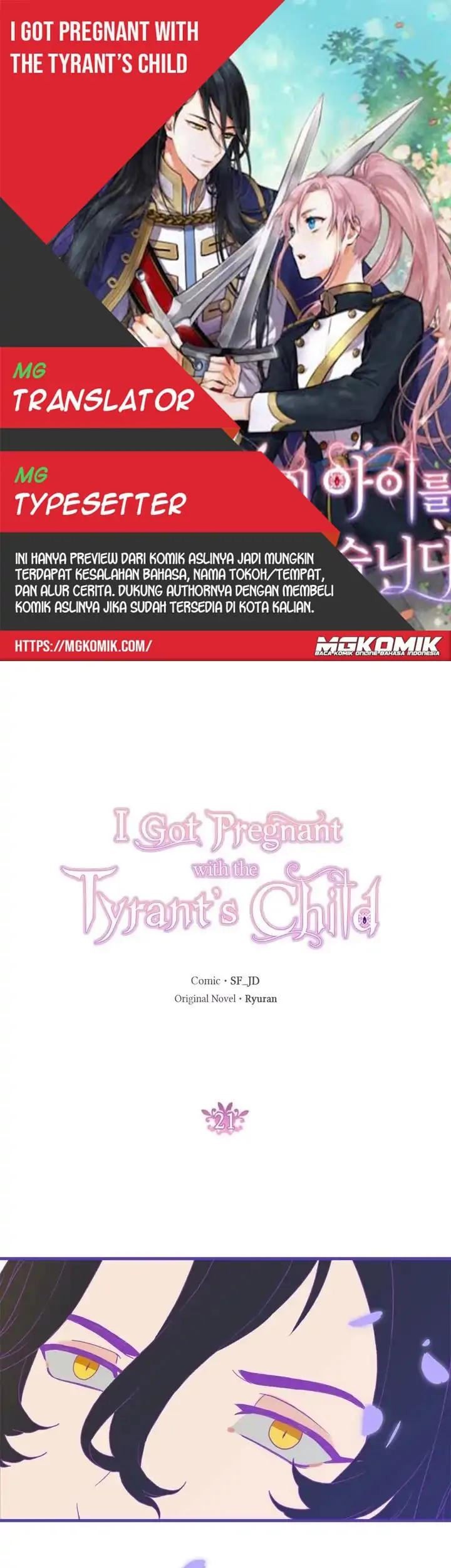 Komik I Gave Birth to the Tyrant’s Child Chapter 21 gambar 1