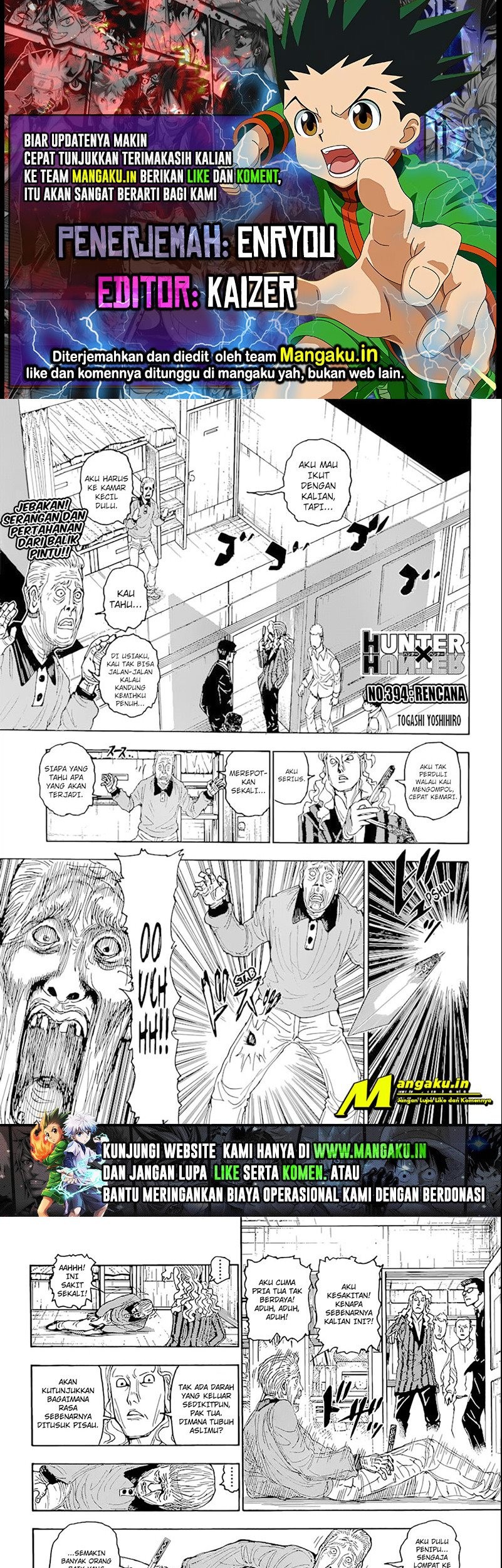 Komik Hunter x Hunter Chapter 394 gambar 1