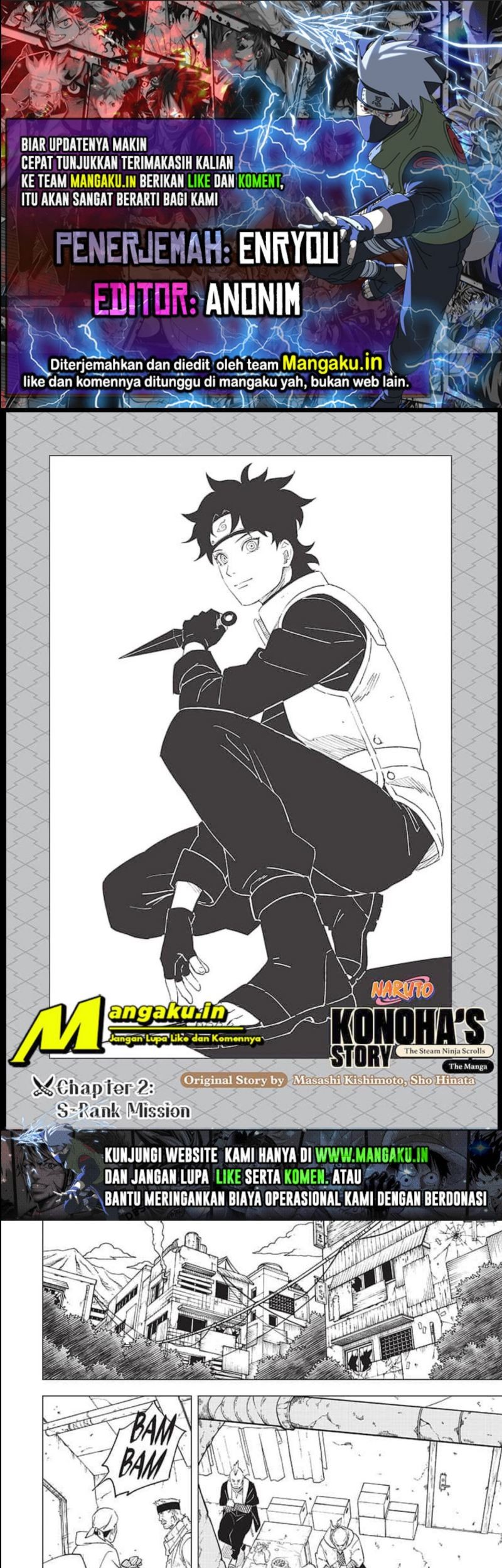 Komik Naruto: Konoha’s Story—The Steam Ninja Scrolls Chapter 02.1 gambar 1