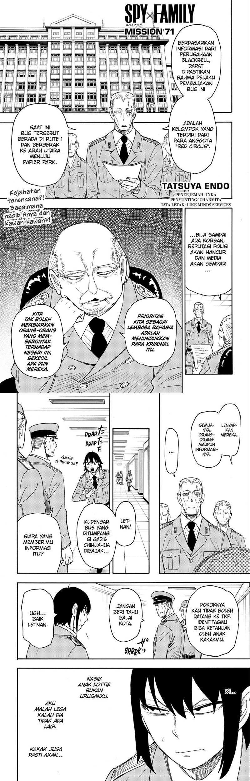 Komik Spy X Family Chapter 71 gambar 1