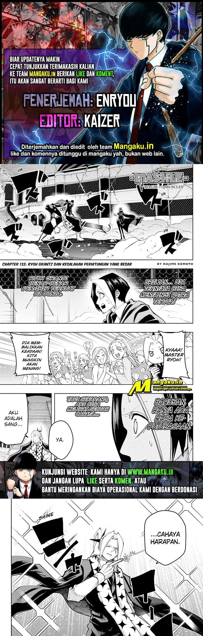 Komik Mashle: Magic and Muscles Chapter 132 gambar 1