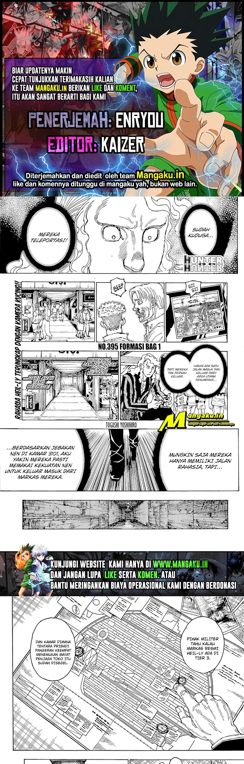 Komik Hunter x Hunter Chapter 395 gambar 1
