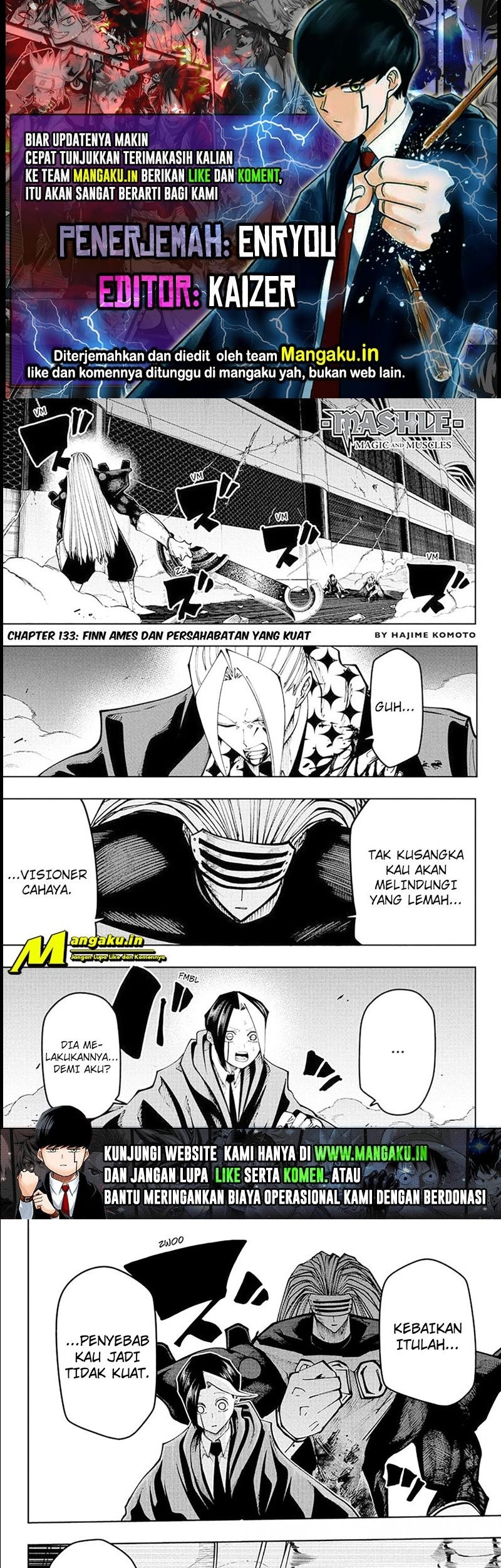 Komik Mashle: Magic and Muscles Chapter 133 gambar 1