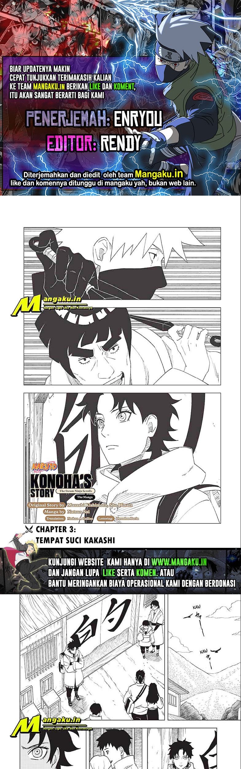Komik Naruto: Konoha’s Story—The Steam Ninja Scrolls Chapter 03.1 gambar 1