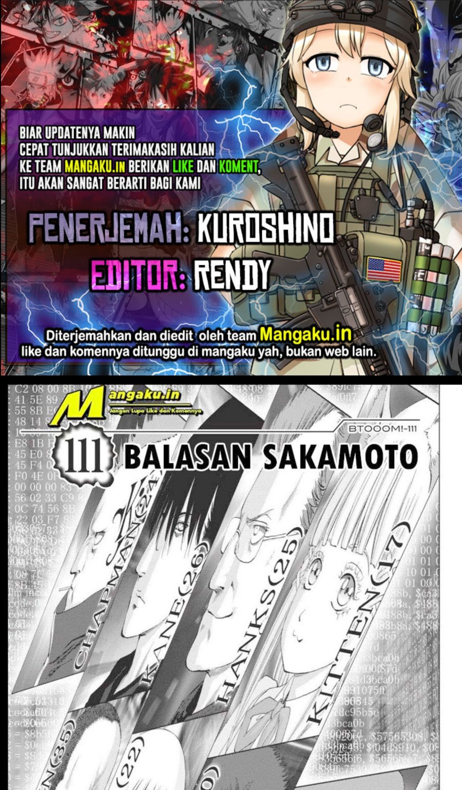 Komik Btooom! Chapter 111.1 gambar 1