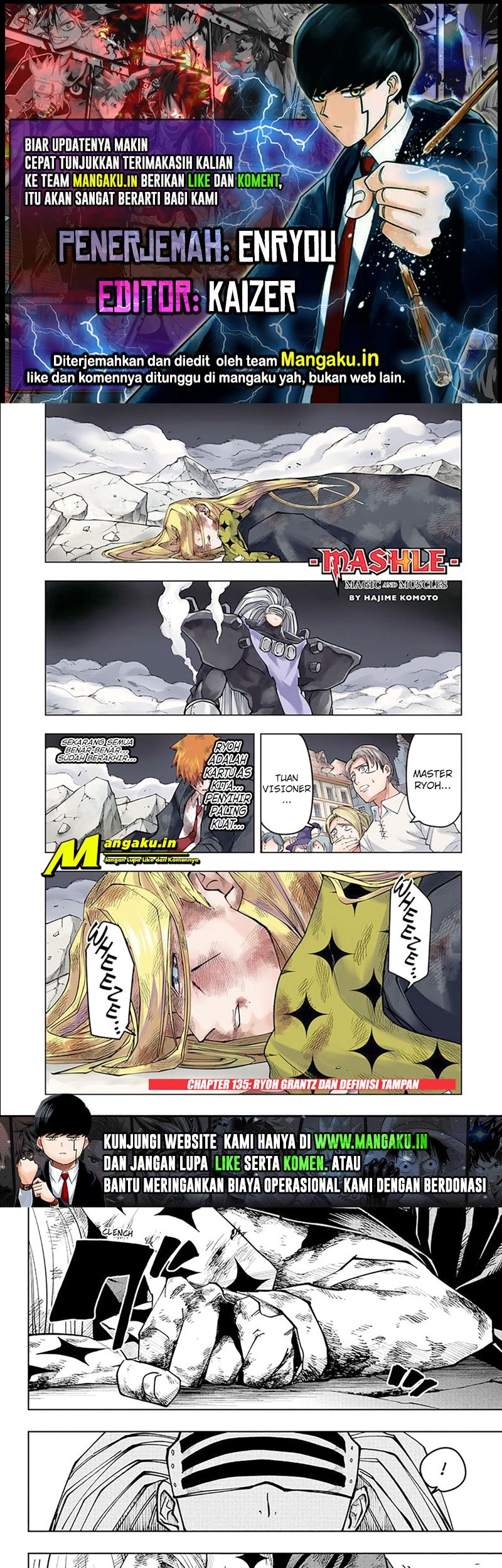 Komik Mashle: Magic and Muscles Chapter 135 gambar 1