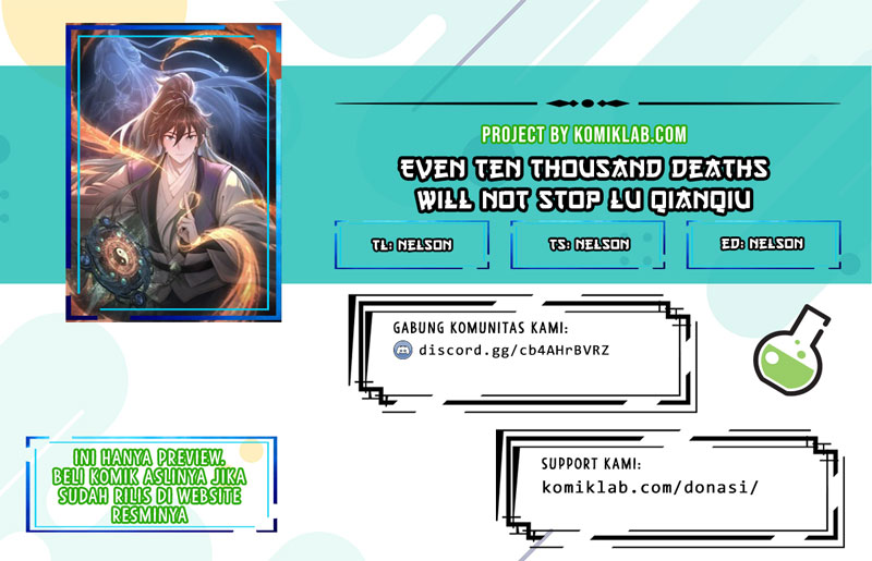 Komik Even Ten Thousand Deaths Will Not Stop Lu Qianqiu Chapter 2 gambar 1