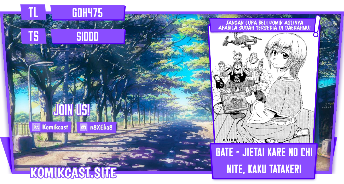 Komik Gate – Jietai Kare no Chi nite Kaku Tatakeri Chapter 118.5 gambar 1