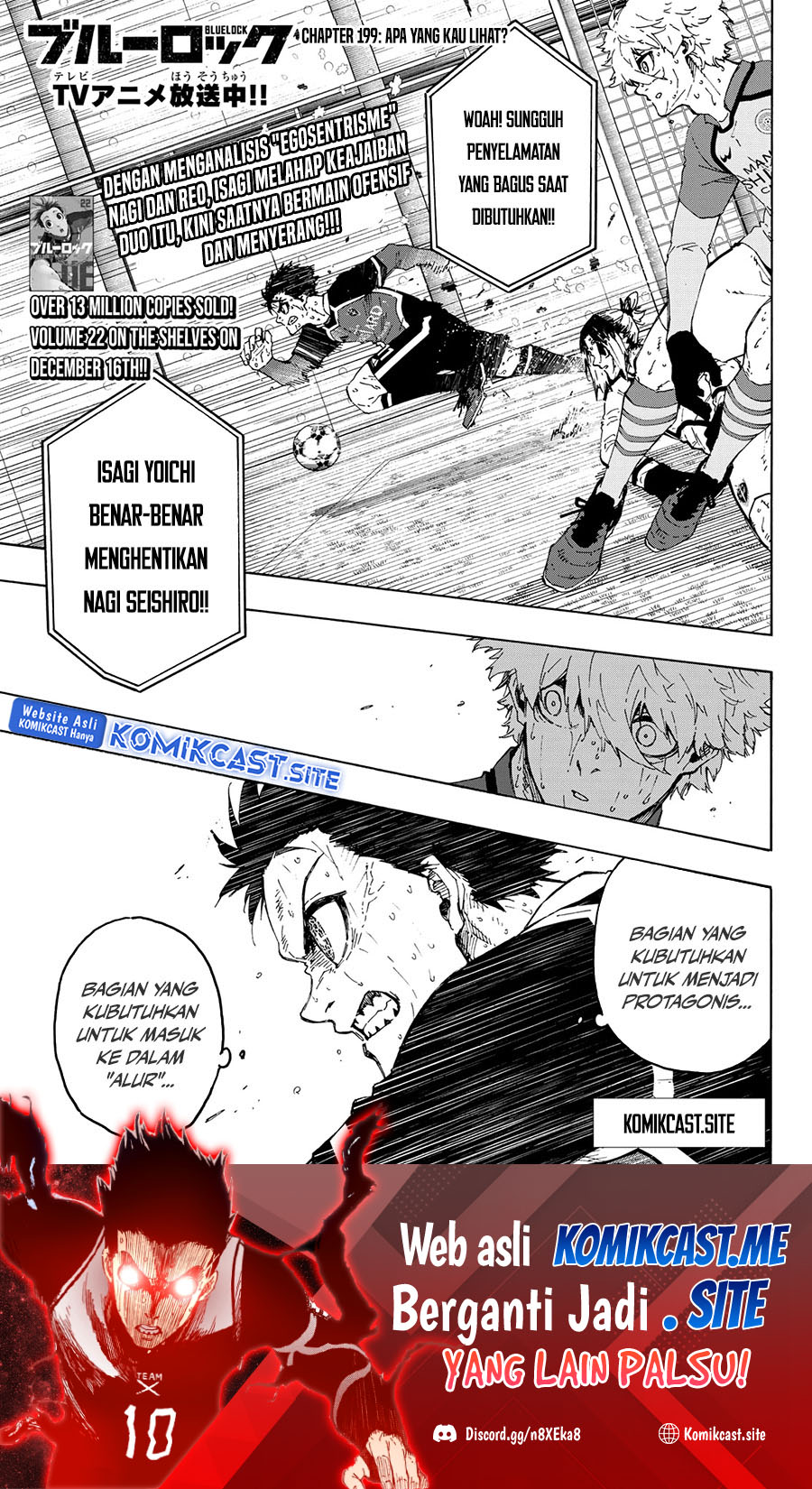 Blue Lock Chapter 199 - Halaman 2