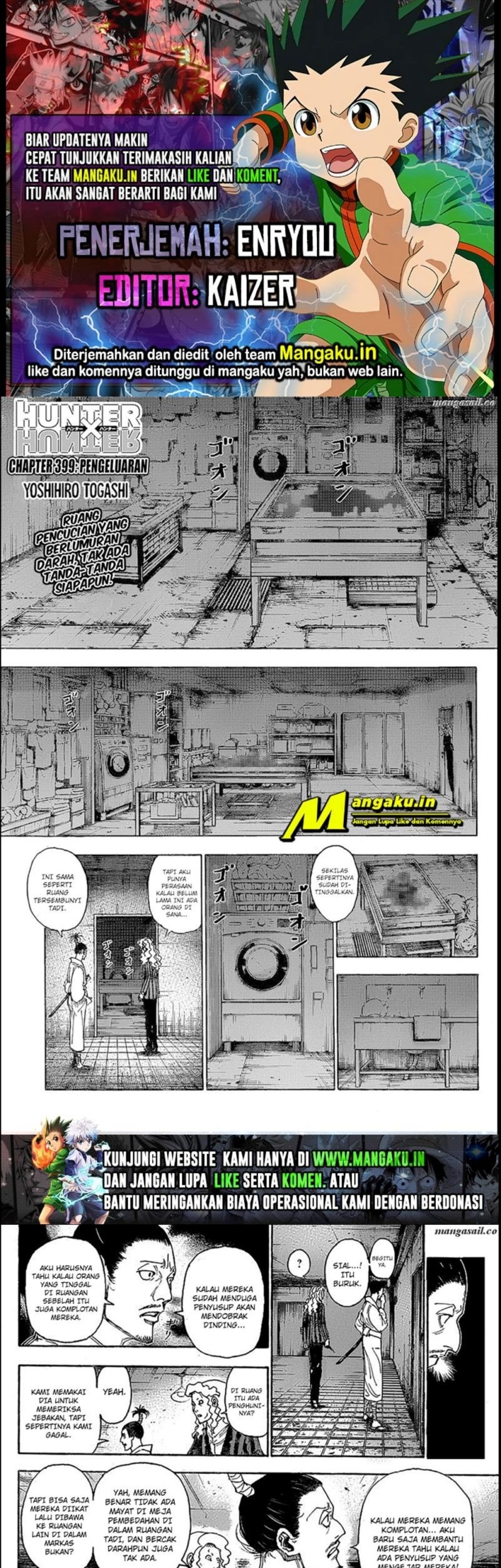 Komik Hunter x Hunter Chapter 399 gambar 1