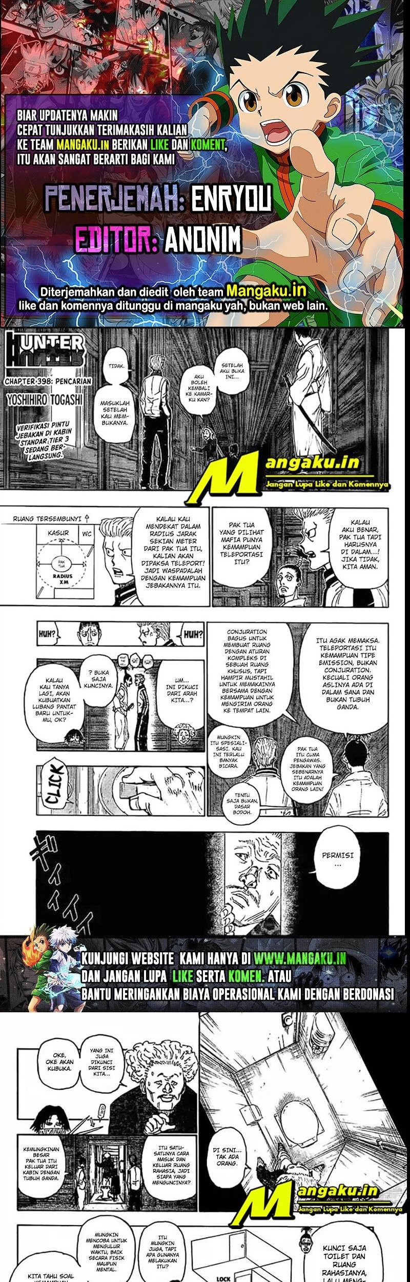 Komik Hunter x Hunter Chapter 398 gambar 1