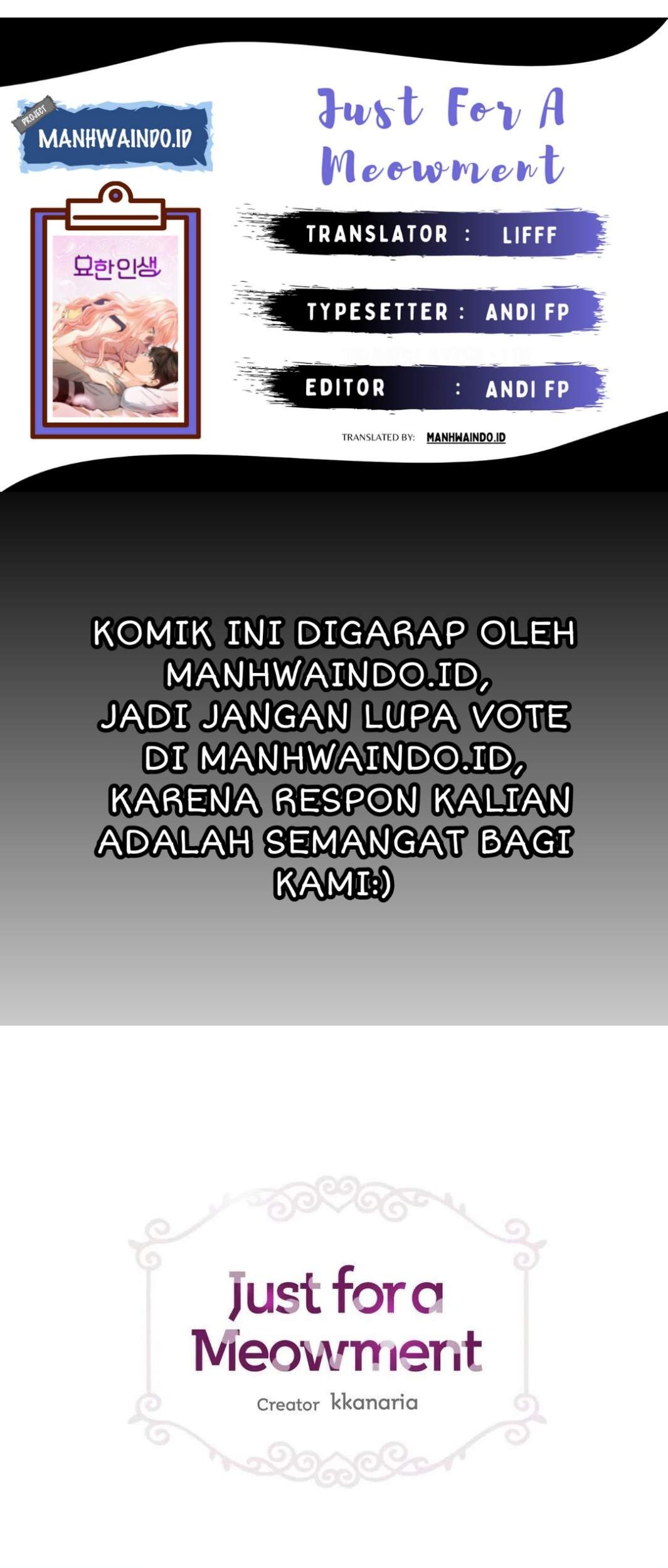 Komik Just for a Meowment Chapter 42 gambar 1