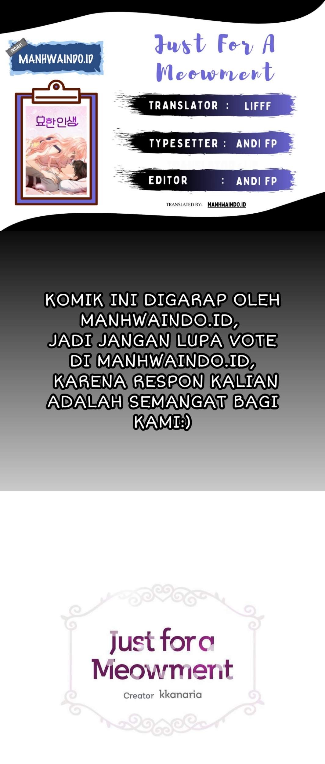 Komik Just for a Meowment Chapter 24 gambar 1