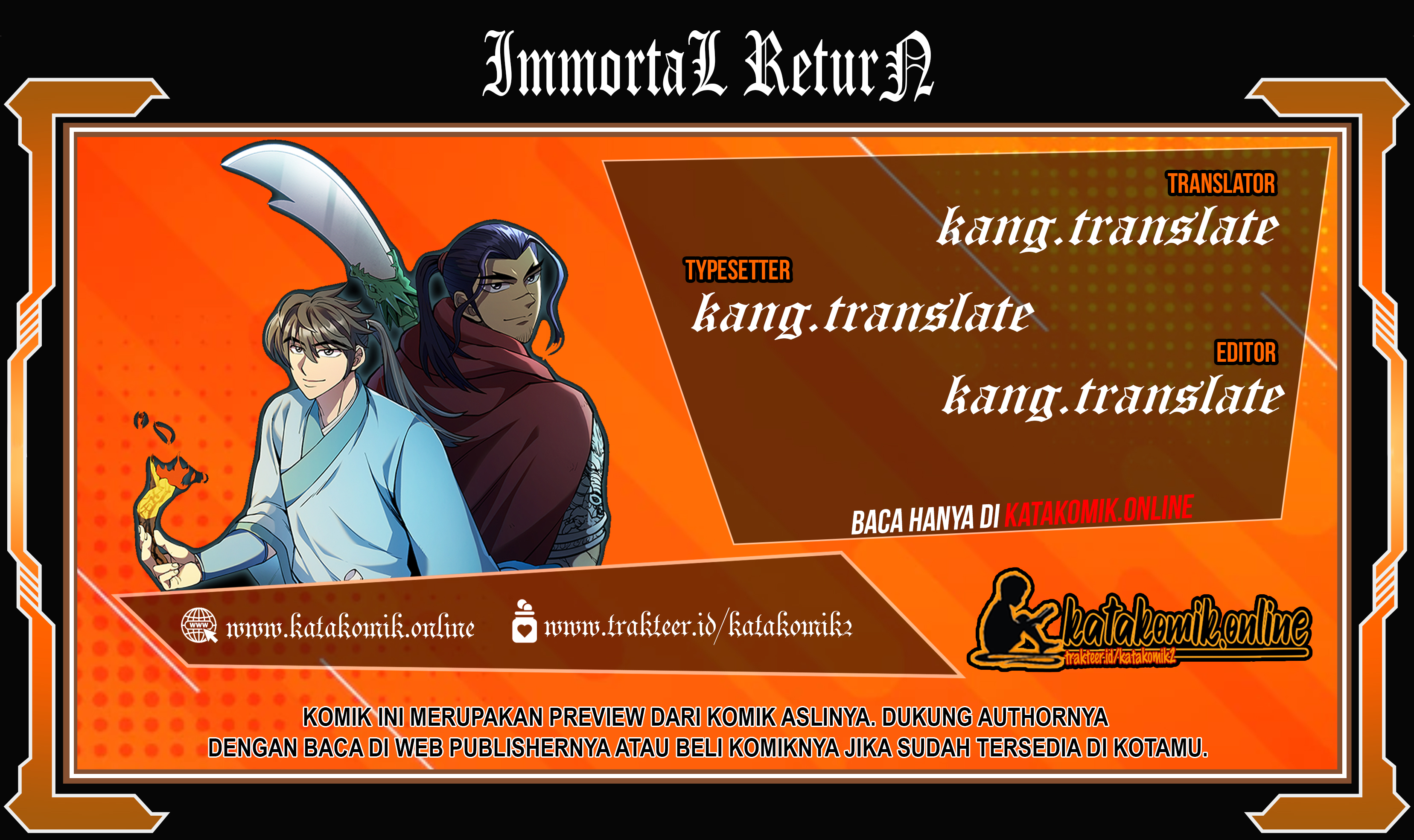Komik Immortal Return Chapter 01 gambar 1