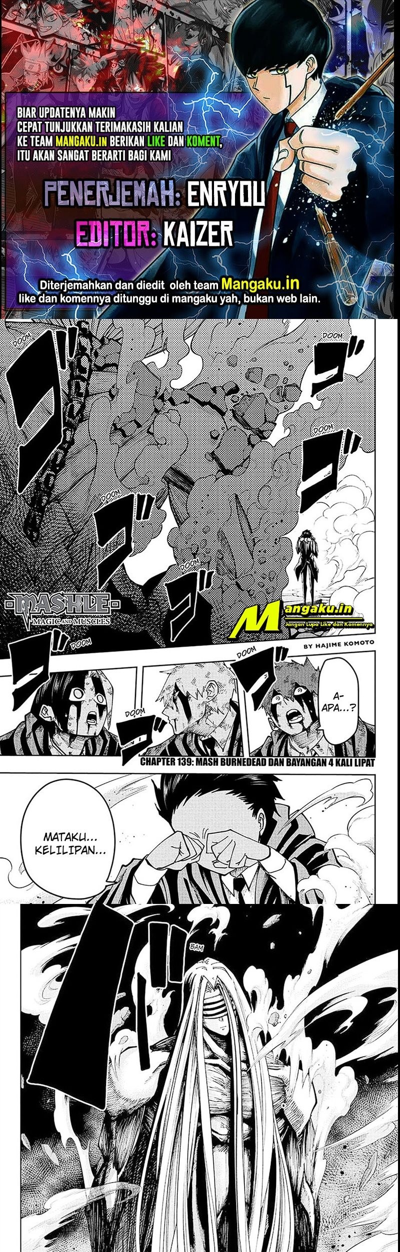 Komik Mashle: Magic and Muscles Chapter 139 gambar 1