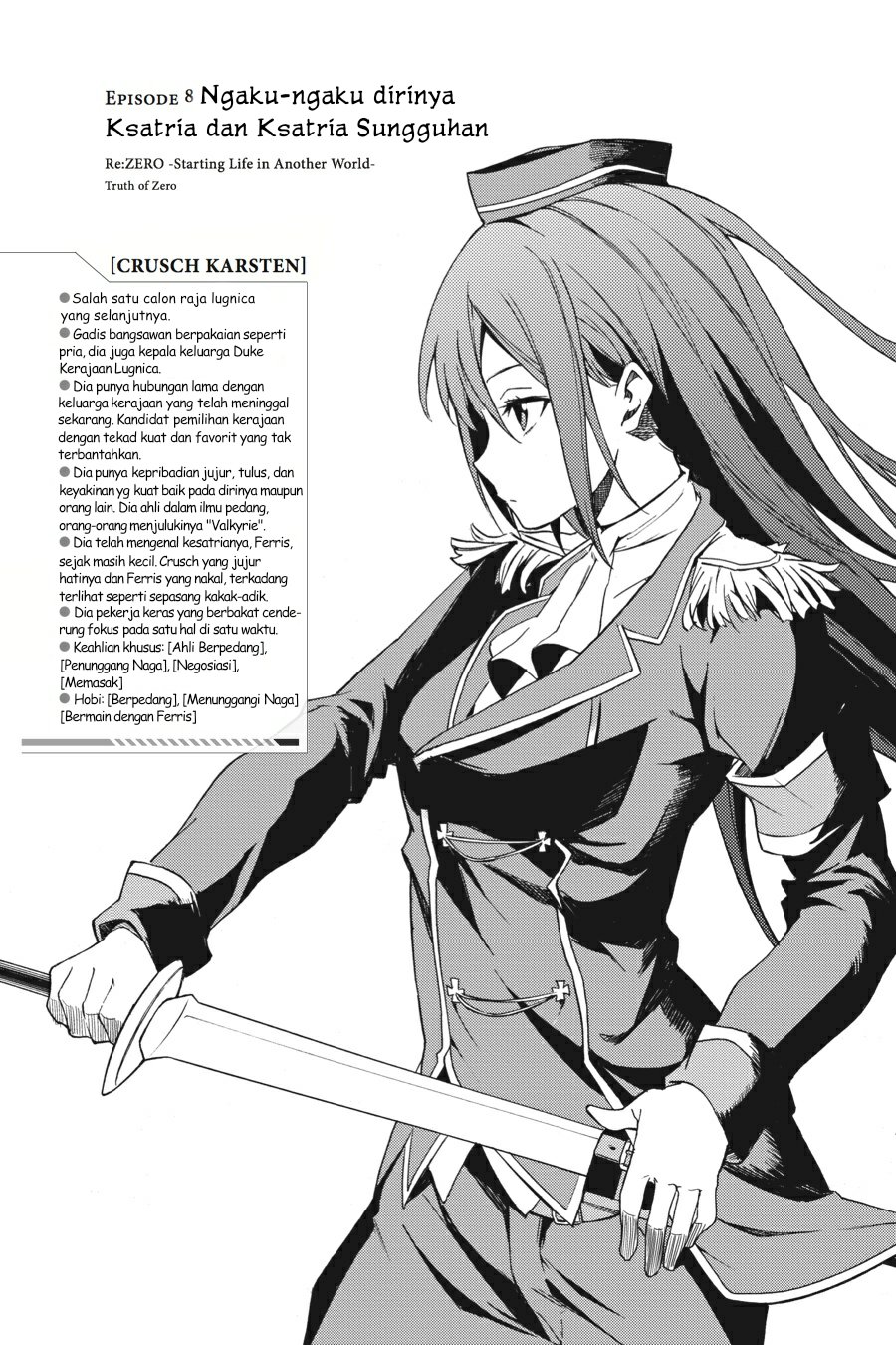 Komik Re:Zero Kara Hajimeru Isekai Seikatsu – Daisanshou – Truth of Zero Chapter 08 gambar 1