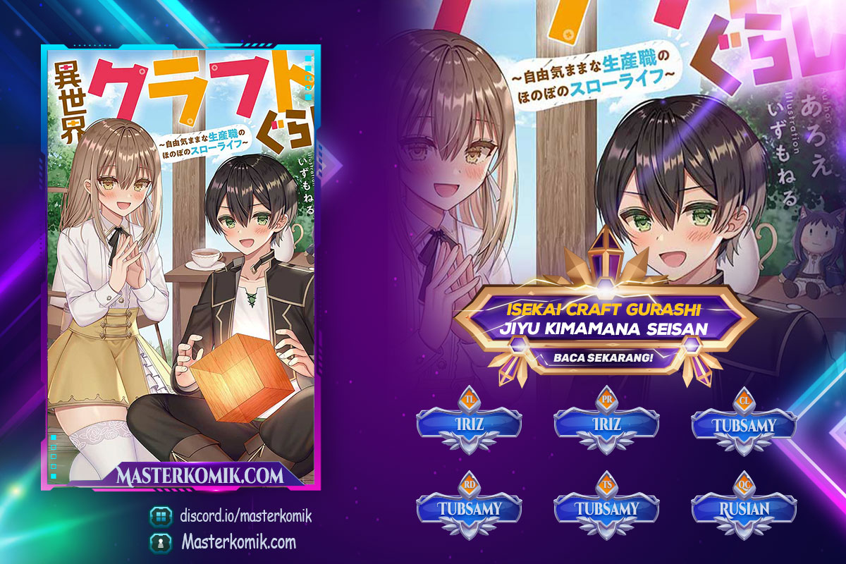 Komik Isekai Craft Gurashi Jiyu Kimamana Seisan Shoku No Honobono Slow Life Chapter 07.3 gambar 1
