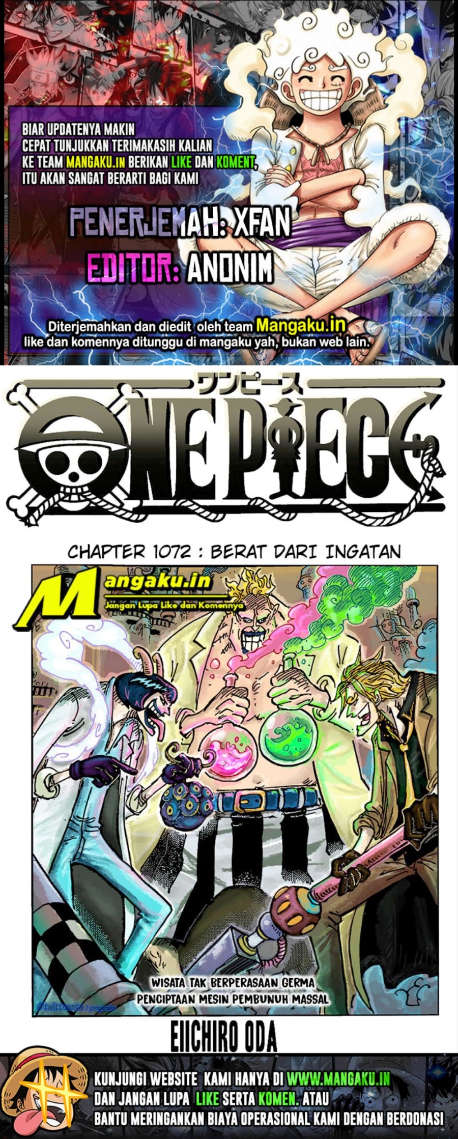 Komik One Piece Chapter 1072 gambar 1