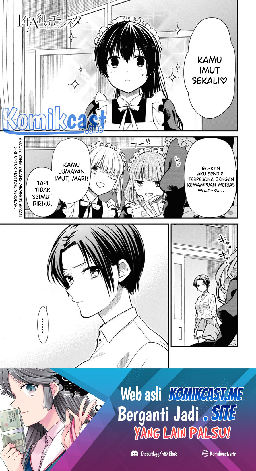 Manga 1-nen A-gumi no Monster Chapter 55 gambar 2