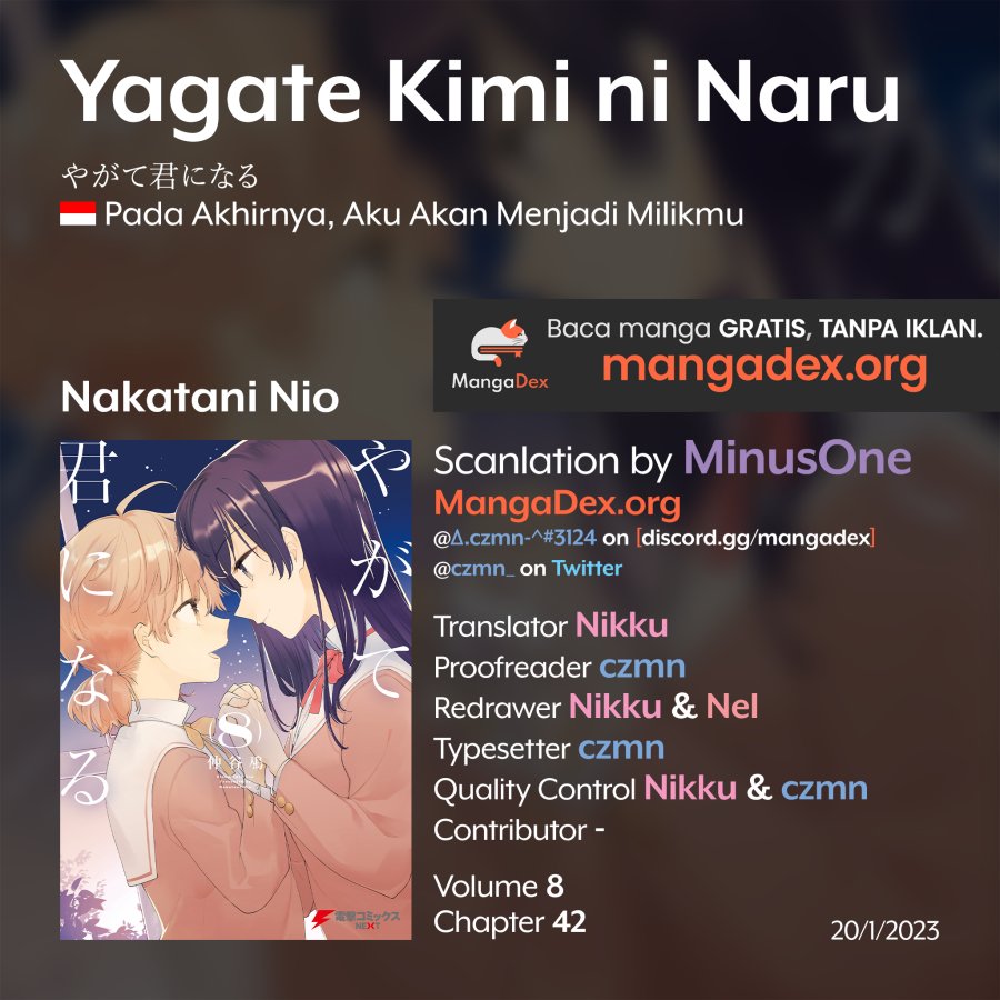 Komik Yagate Kimi ni Naru Chapter 42 gambar 1