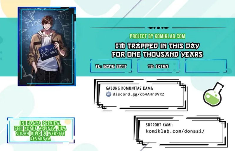 Komik I’m Trapped in This Day for One Thousand Years Chapter 04 gambar 1