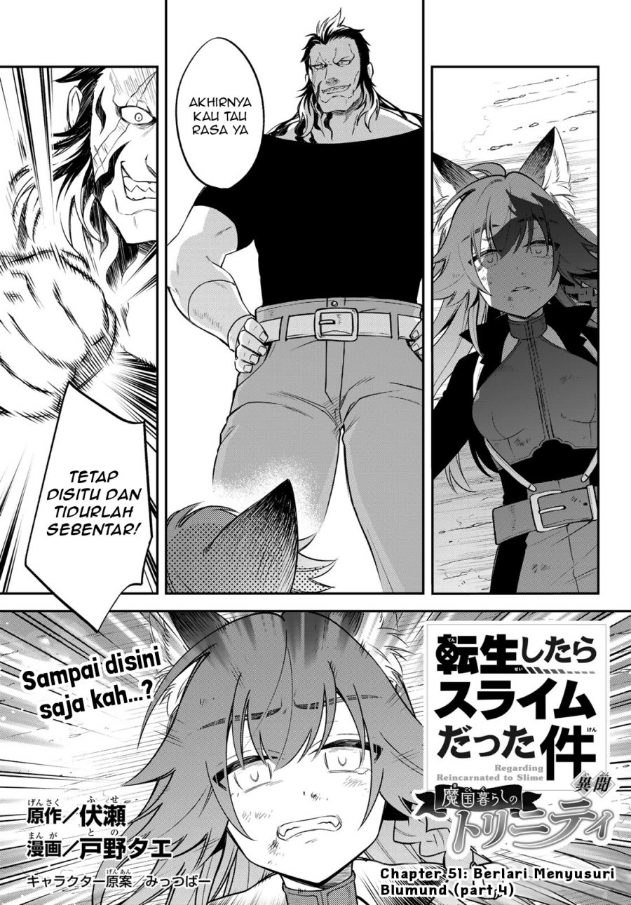 Manga Tensei Shitara Slime Datta Ken Ibun: Makoku Gurashi no Trinity Chapter 51 gambar 2