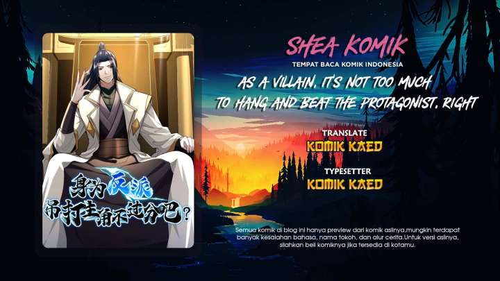 Komik As A Villain, It’s Not Too Much To Hang and Beat The Protagonist, Right Chapter 05 gambar 1