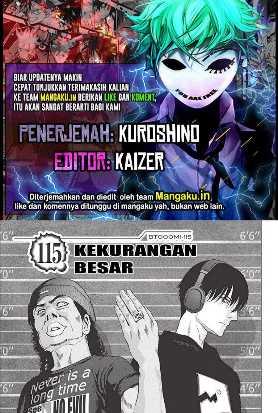 Komik Btooom! Chapter 115.1 gambar 1