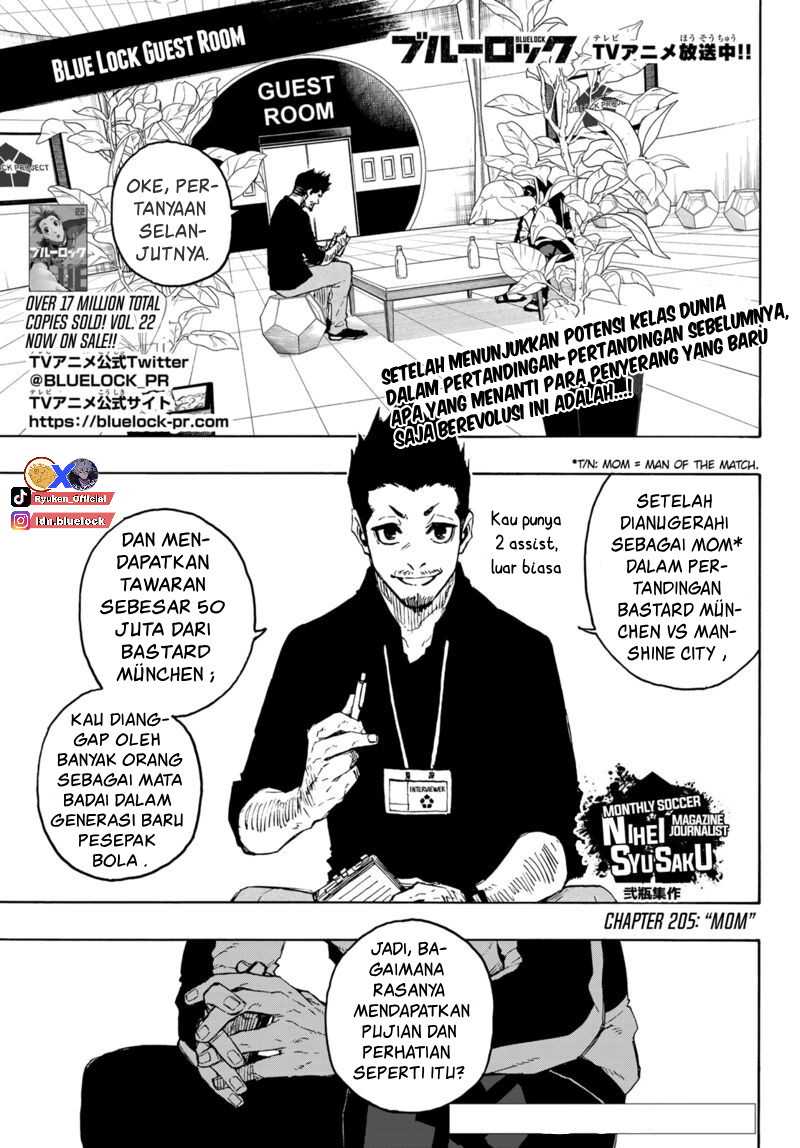 Manga Blue Lock Chapter 205 gambar 2