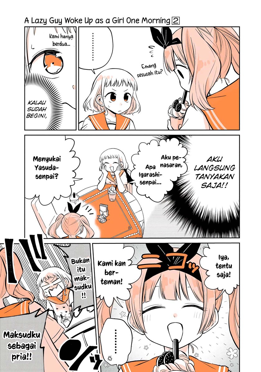 A Lazy Guy Woke Up as a Girl One Morning Chapter 10 - Halaman 14