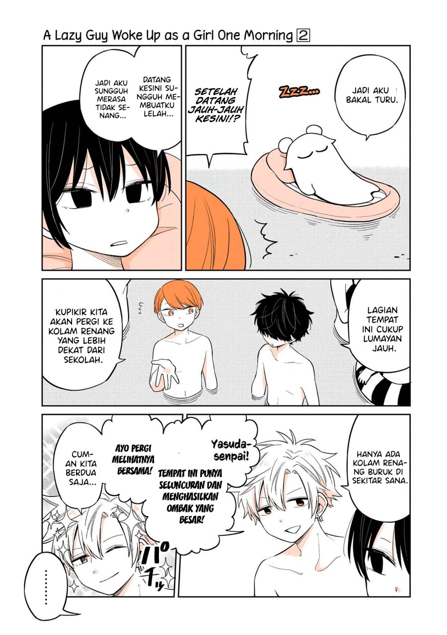 A Lazy Guy Woke Up as a Girl One Morning Chapter 15 - Halaman 8