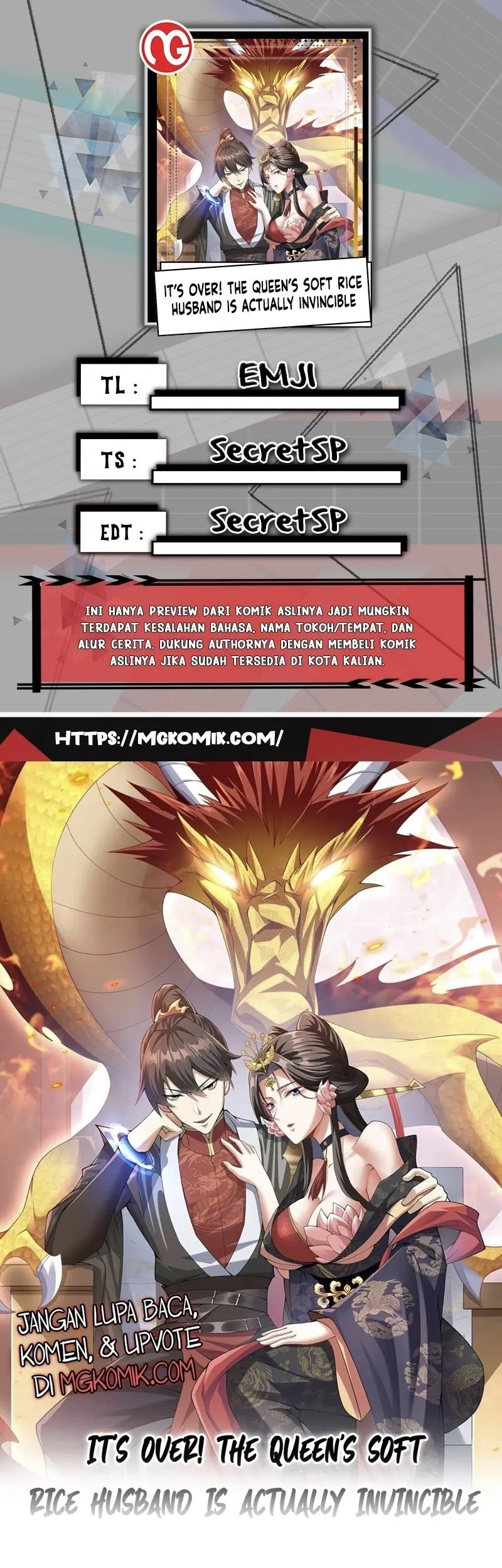 Komik It’s Over! The Queen’s Soft Rice Husband is Actually Invincible Chapter 44 gambar 1