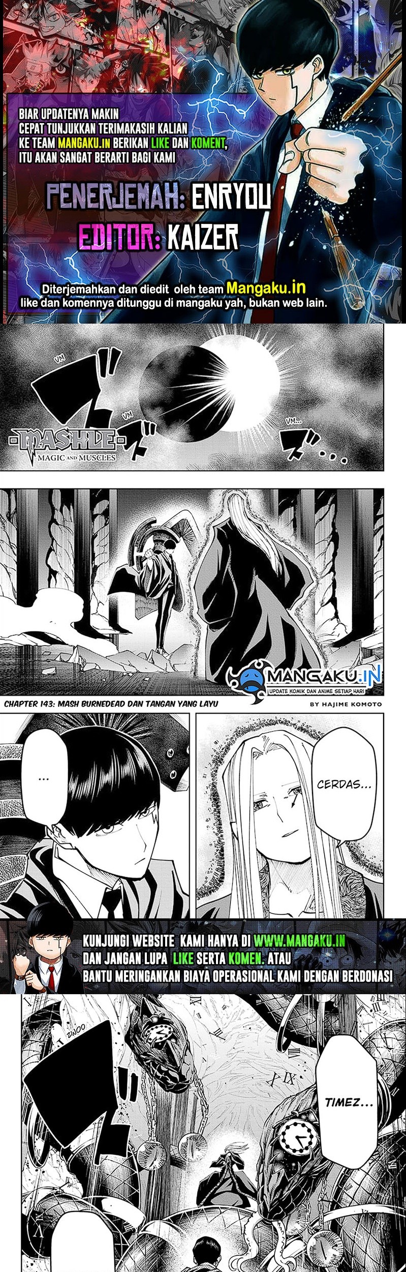 Komik Mashle: Magic and Muscles Chapter 143 gambar 1
