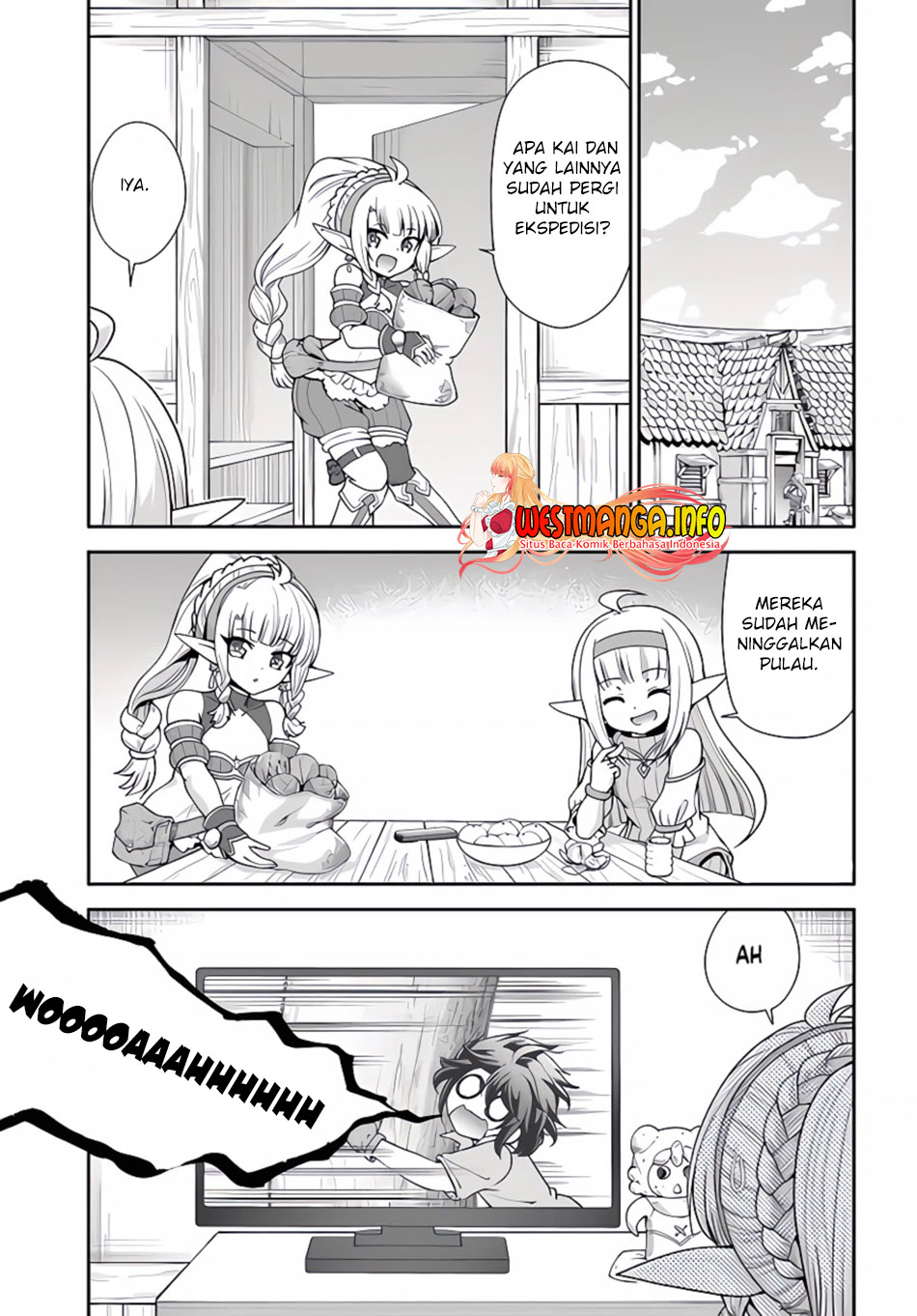 Manga Tenohira Kaitaku Mura de Isekai Kenkokuki: Fueteku Yome-tachi to Nonbiri Mujintou Life (fix) Chapter 38 gambar 2