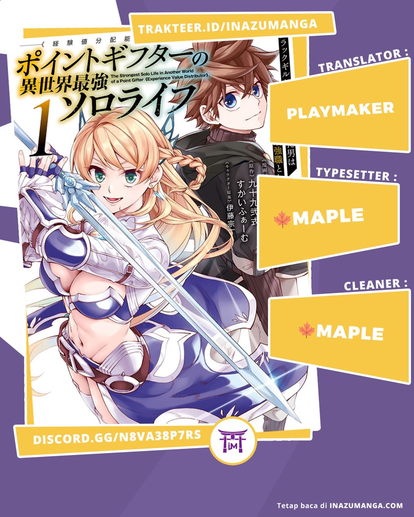 Komik Point Gifter Keikenchi Bunpai Nouryokusha no Isekai Saikyou Solo Life Chapter 06 gambar 1