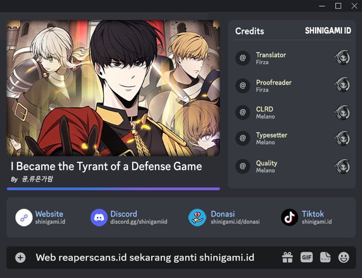 Komik I Became the Tyrant of a Defense Game Chapter 35 gambar 1