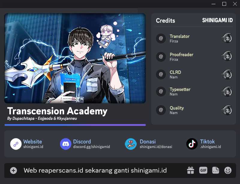 Komik Transcension Academy Chapter 44 gambar 1