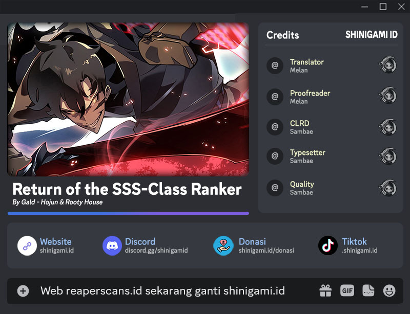 Komik Return of the SSS-Class Ranker Chapter 47 gambar 1