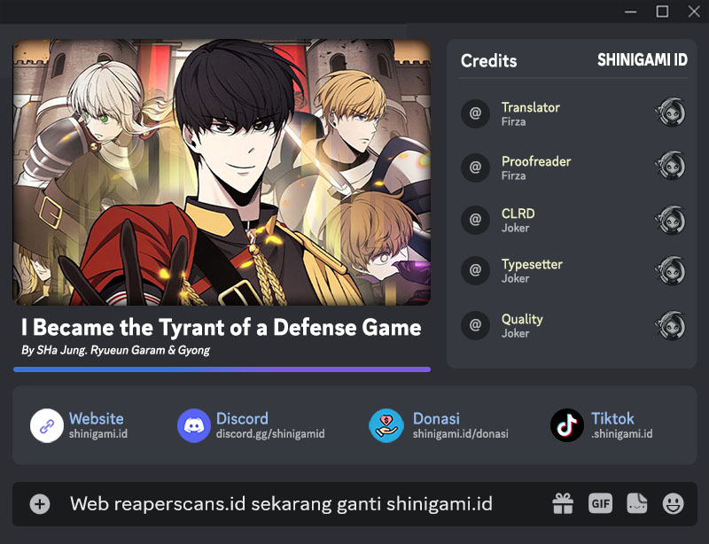 Komik I Became the Tyrant of a Defense Game Chapter 36 gambar 1