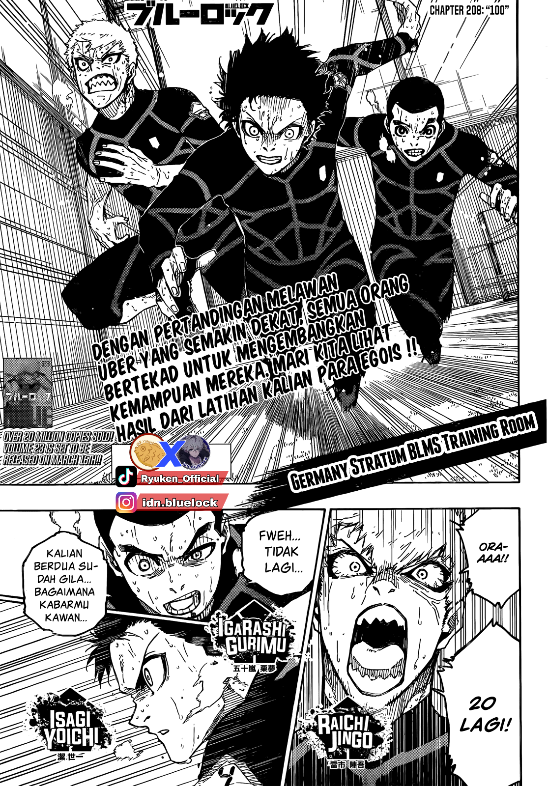Manga Blue Lock Chapter 208 gambar 2