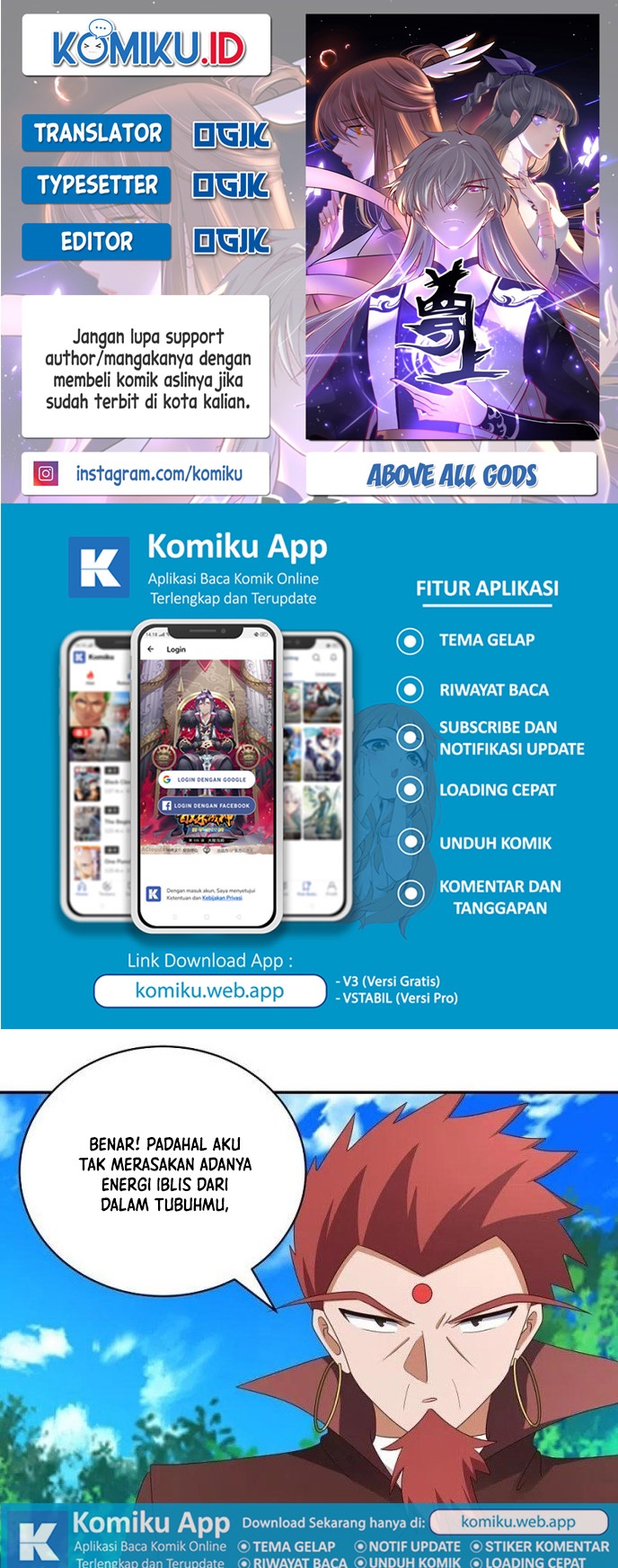 Komik Above All Gods Chapter 333.5 gambar 1
