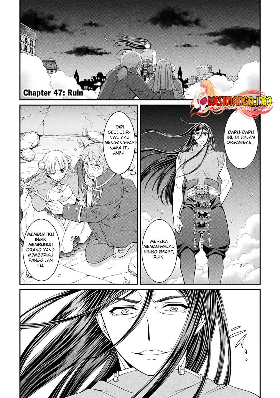 Manga Shikkoku tsukai no saikyo yusha nakama zen’in ni uragira retanode saikyo no mamono Chapter 47 gambar 2