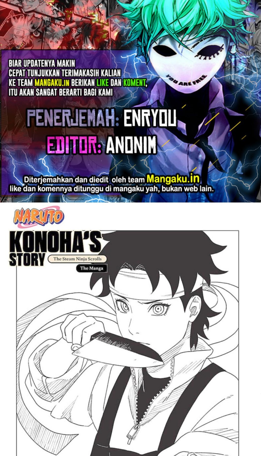 Komik Naruto: Konoha’s Story—The Steam Ninja Scrolls Chapter 10.1 gambar 1