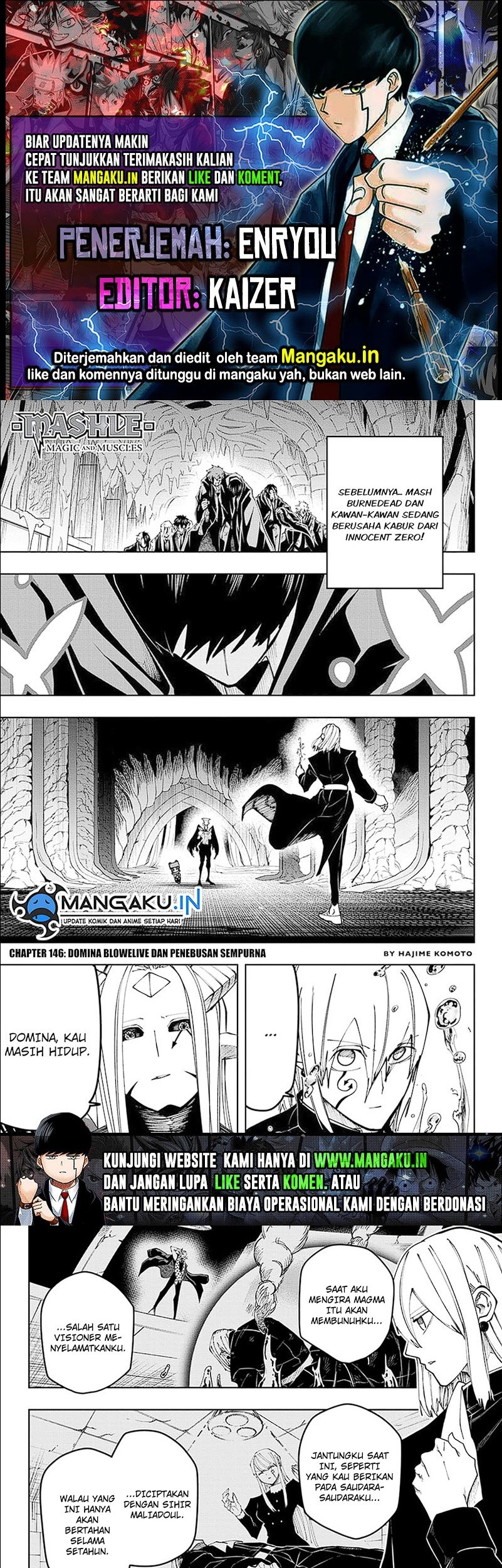Komik Mashle: Magic and Muscles Chapter 146 gambar 1