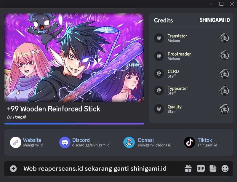 Komik +99 Wooden Stick Chapter 55 gambar 1