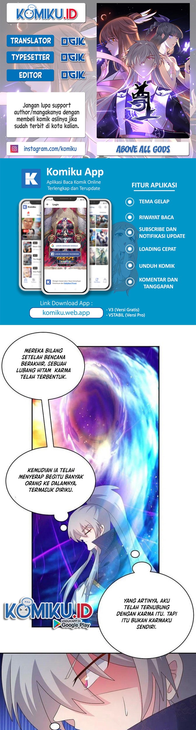 Komik Above All Gods Chapter 349.5 gambar 1