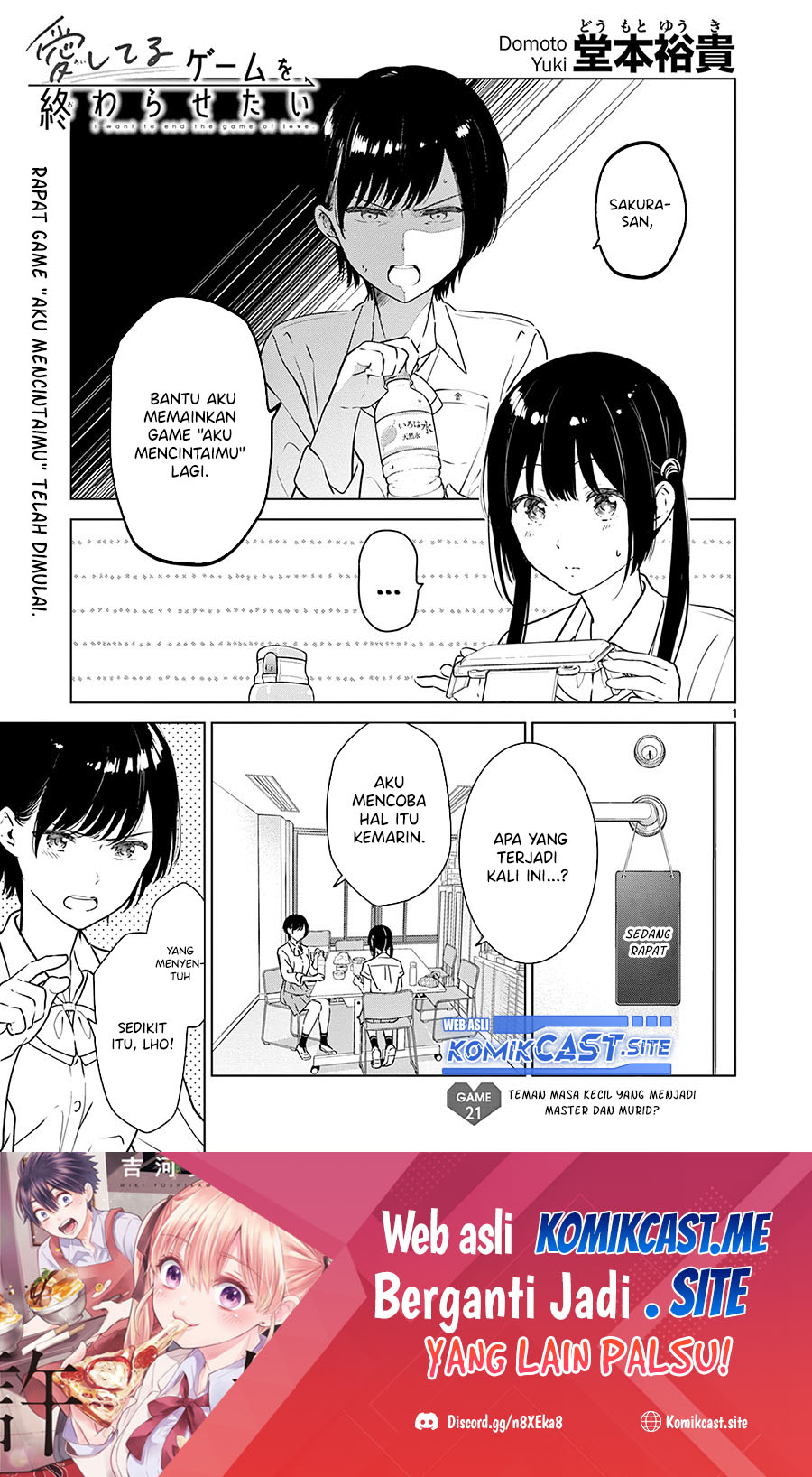 Aishiteru Game wo Owarasetai Chapter 21 - Halaman 2