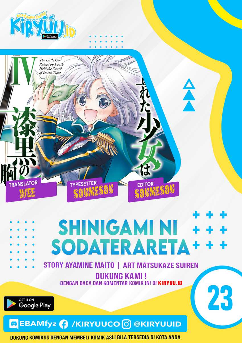 Komik Shinigami ni Sodaterareta Shoujo wa Shikkoku no Tsurugi wo Mune ni Idaku Chapter 23 gambar 1