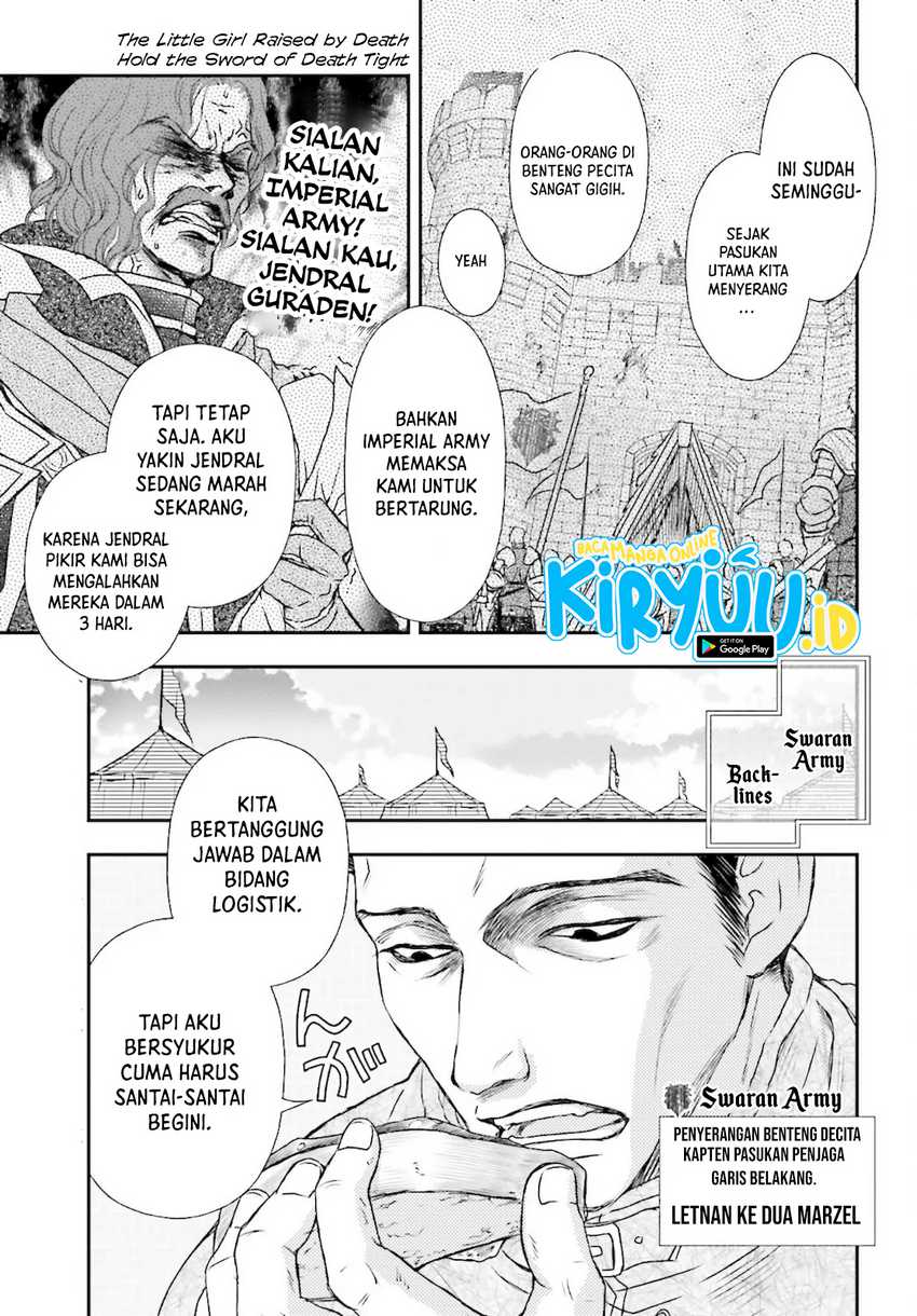 Manga Shinigami ni Sodaterareta Shoujo wa Shikkoku no Tsurugi wo Mune ni Idaku Chapter 23 gambar 2