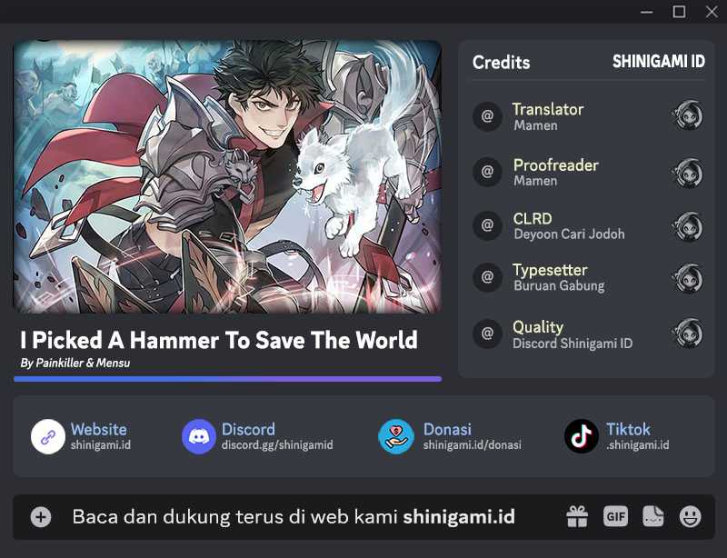 Komik I Picked A Hammer To Save The World Chapter 20 gambar 1